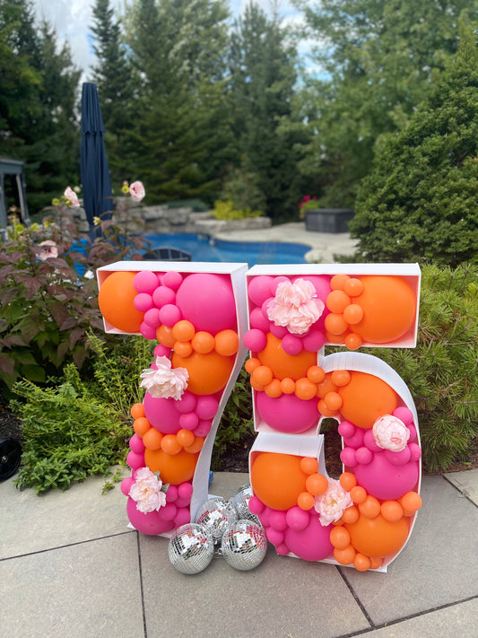 Number Balloon Mosaic