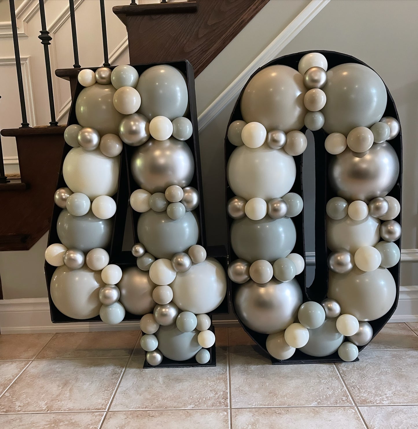 Number Balloon Mosaic