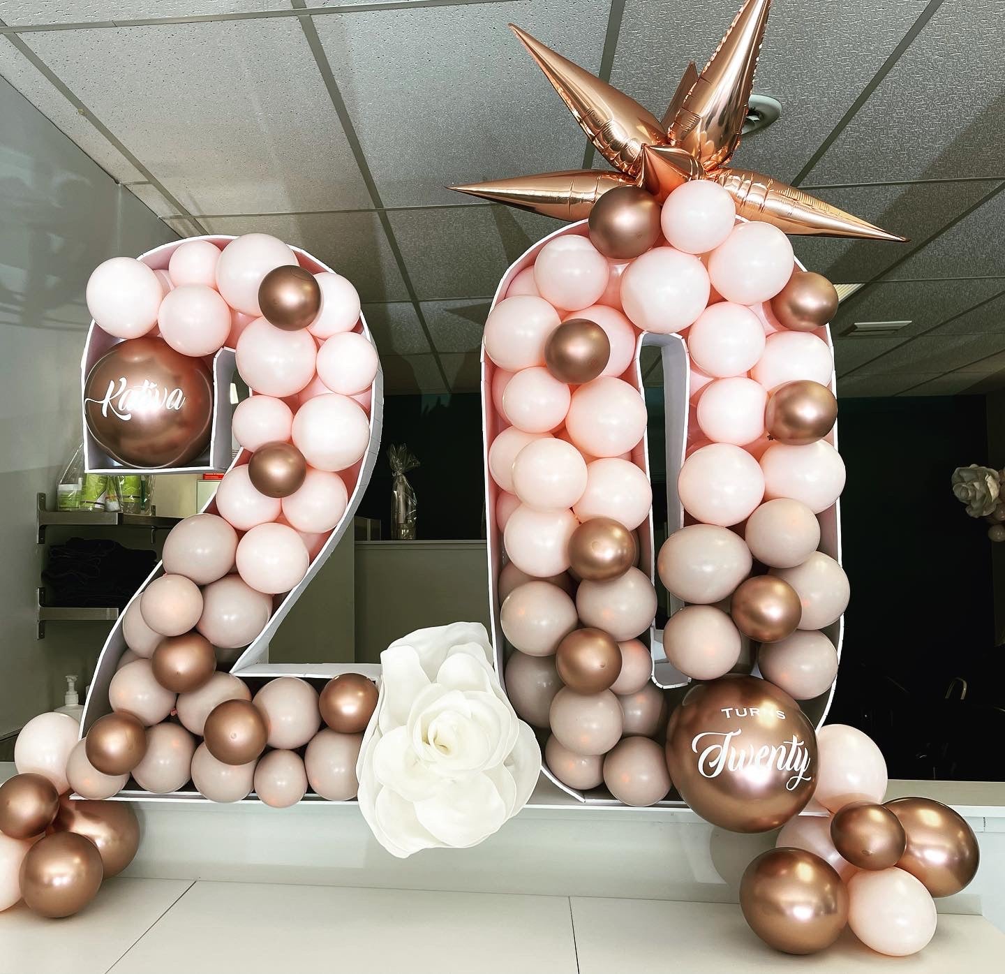 Number Balloon Mosaic