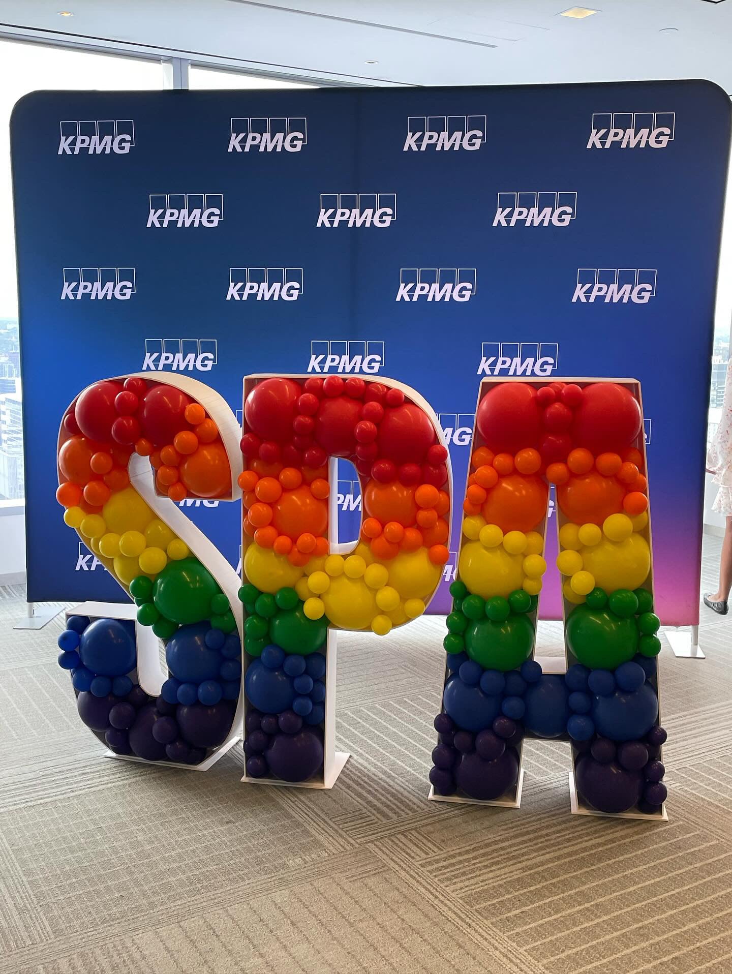 Custom Letter Balloon Mosaic