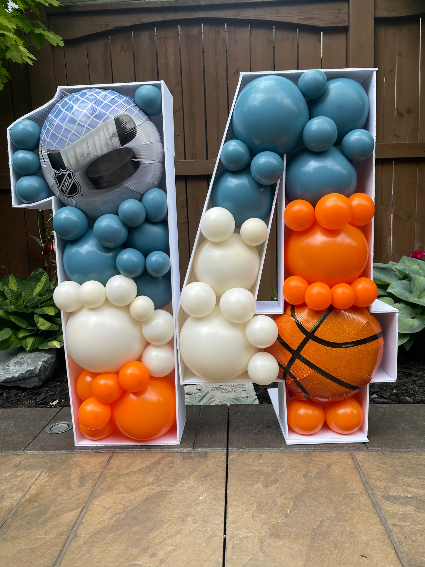 Number Balloon Mosaic