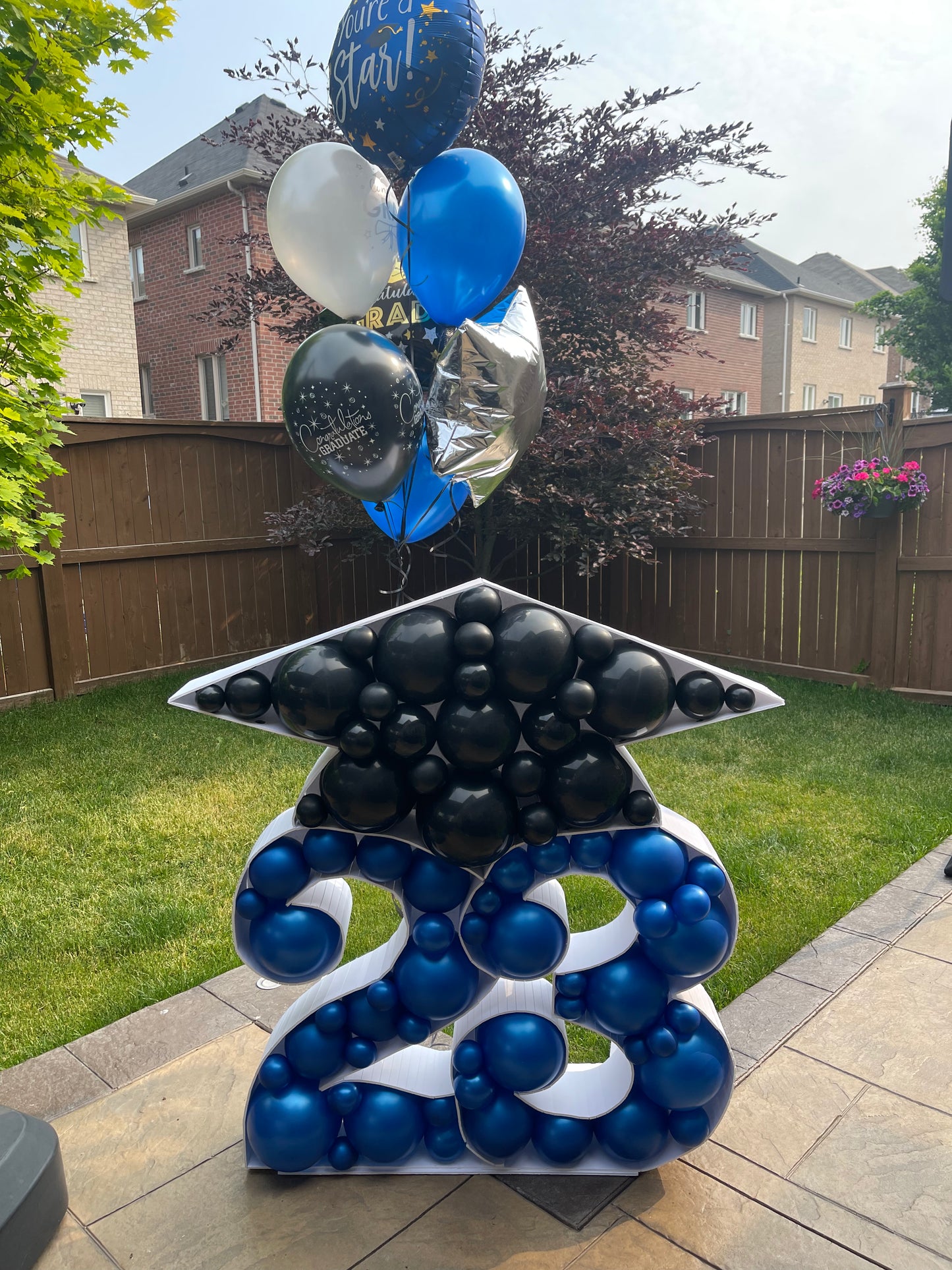 Number Balloon Mosaic