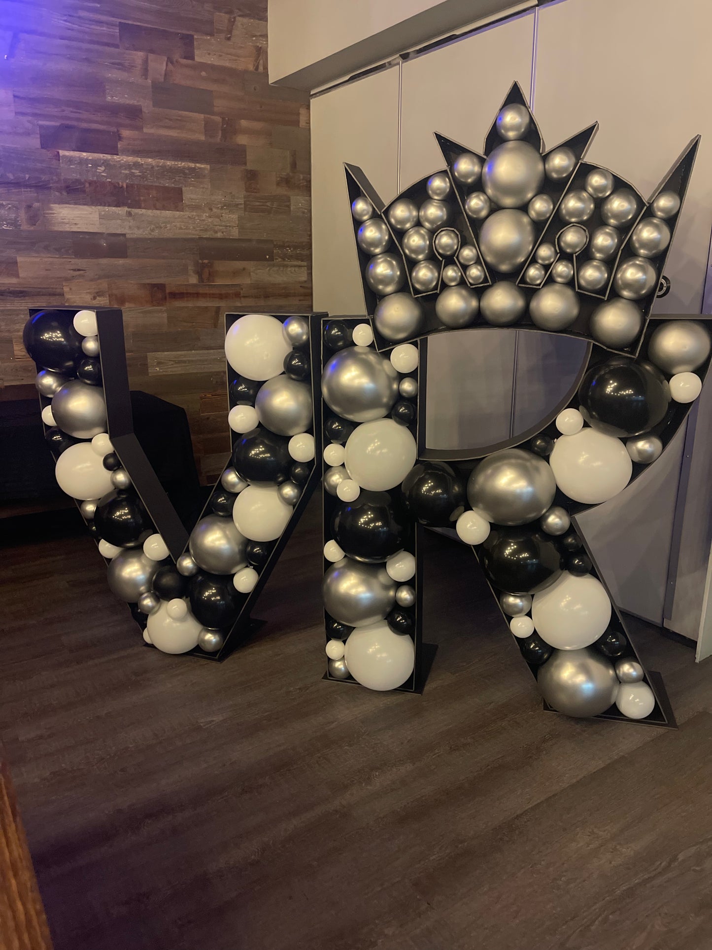 Custom Letter Balloon Mosaic