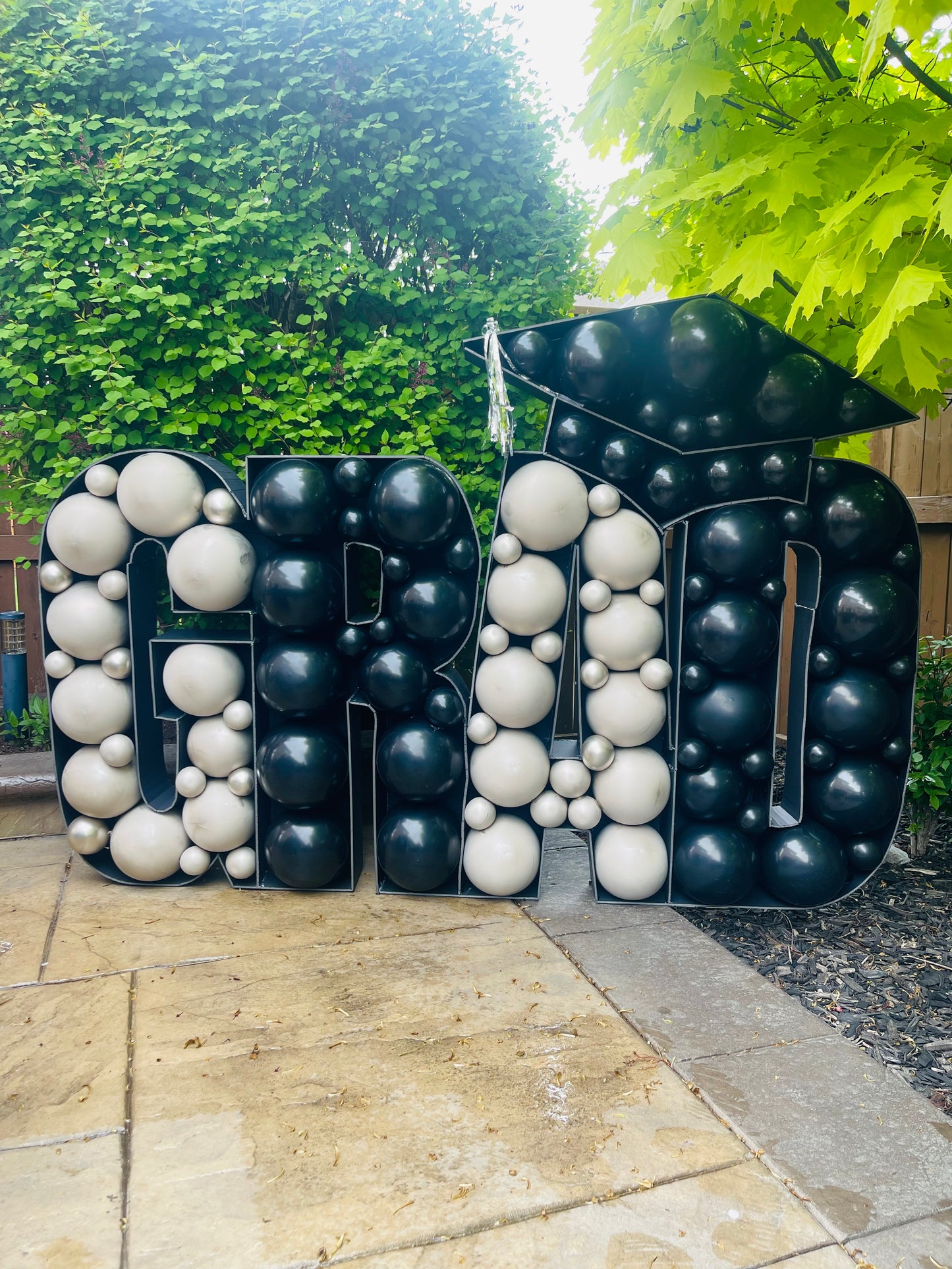 Custom Letter Balloon Mosaic