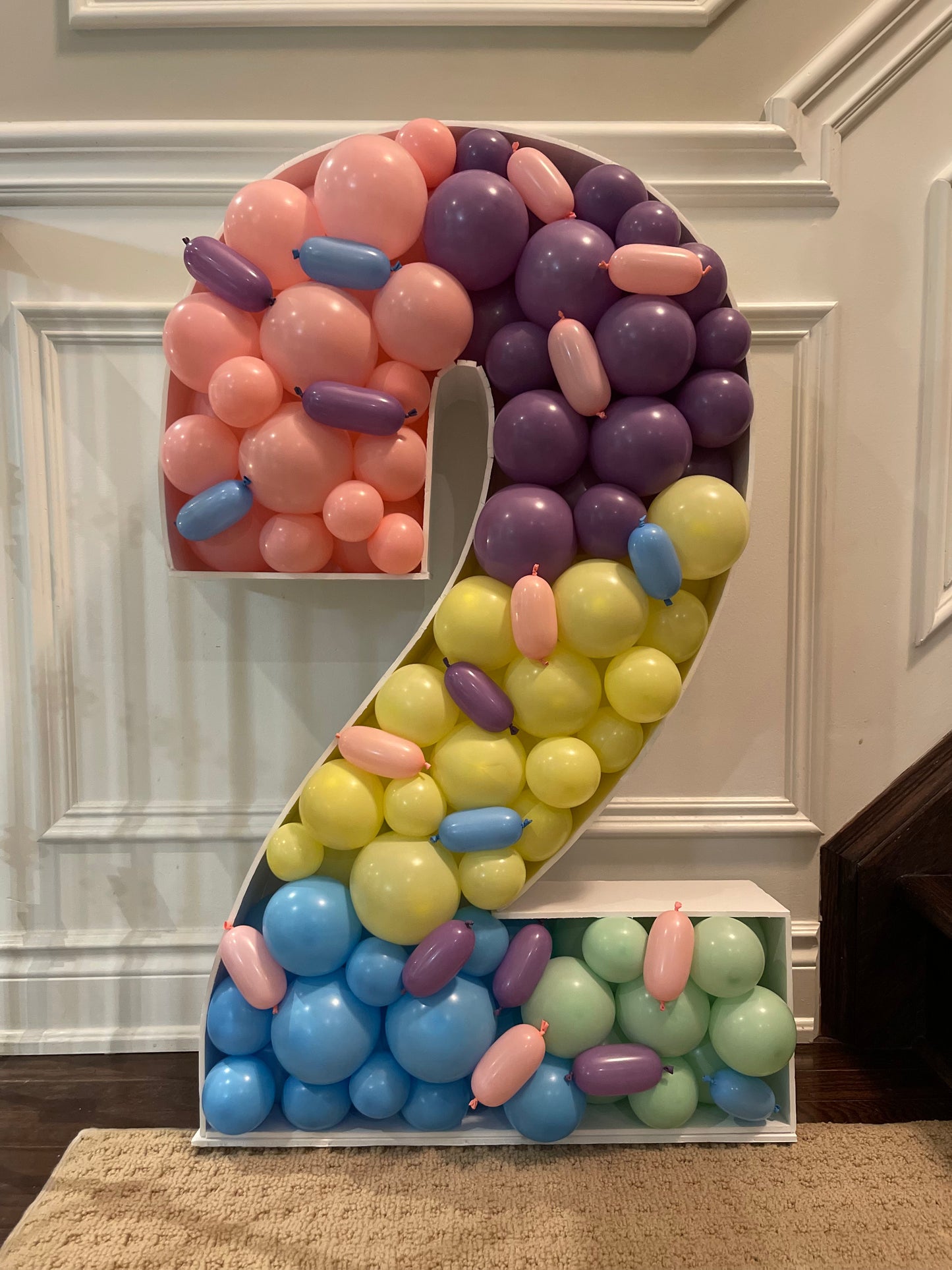 Number Balloon Mosaic