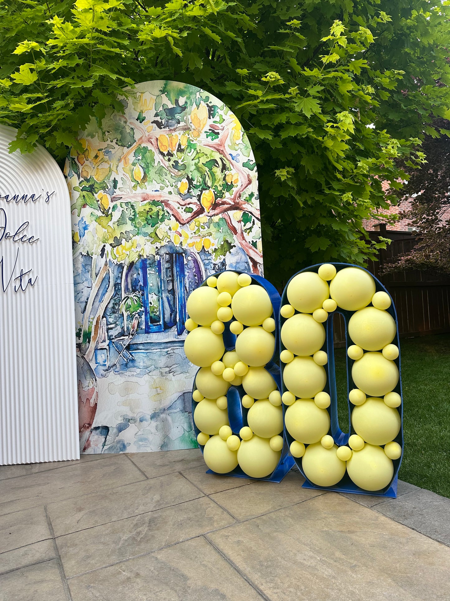 Number Balloon Mosaic